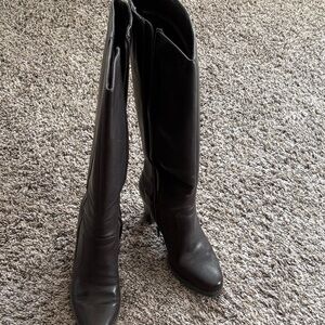 Maurices Sleek Dark Brown Tall Boots